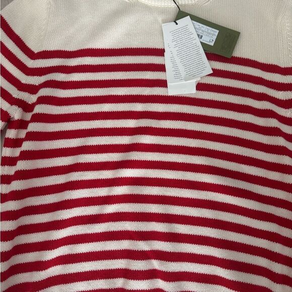 Brand new unisex Gucci Striped Red and Cream Sweater - Picture 2 of 5